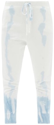 Nili Lotan Nolan Tie-dye Cotton-jersey Track Pants - Light Blue