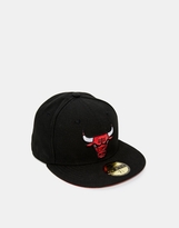 Thumbnail for your product : New Era 59Fifty Chicago Bulls Cap With Metallic Undervisor