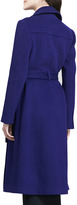 Thumbnail for your product : Diane von Furstenberg Michaele Belted Wool-Blend Long Coat