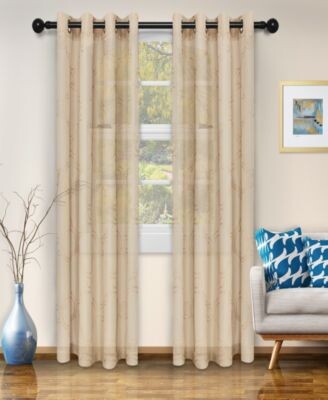 Superior Semi Sheer Moroccan Printed Curtain Panels Collection