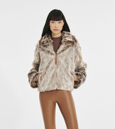 xtsrkbg Women Fashion Washed Faux Fur Lamb Wool Hooded Denim Jacket Coat Overcoat 