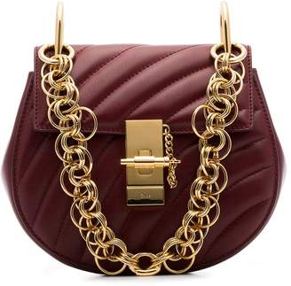 Chloé Claret Red Drew Bijou Quilted Leather Bag