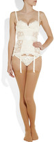 Thumbnail for your product : Agent Provocateur Gene guipure lace and silk-satin thong