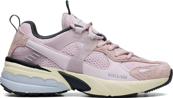 Hide&Jack Pink Lace-Up Sneakers