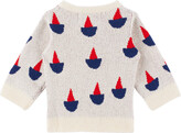 Thumbnail for your product : Bobo Choses Baby Beige Sail Boat Cardigan