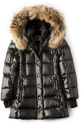 SAM. Millennium Jacket with Asiatic Raccoon Fur in Black