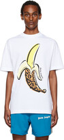 Thumbnail for your product : Palm Angels White Leopard Banana T-Shirt