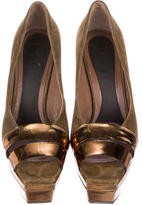 Thumbnail for your product : Marni Suede Platform Pumps