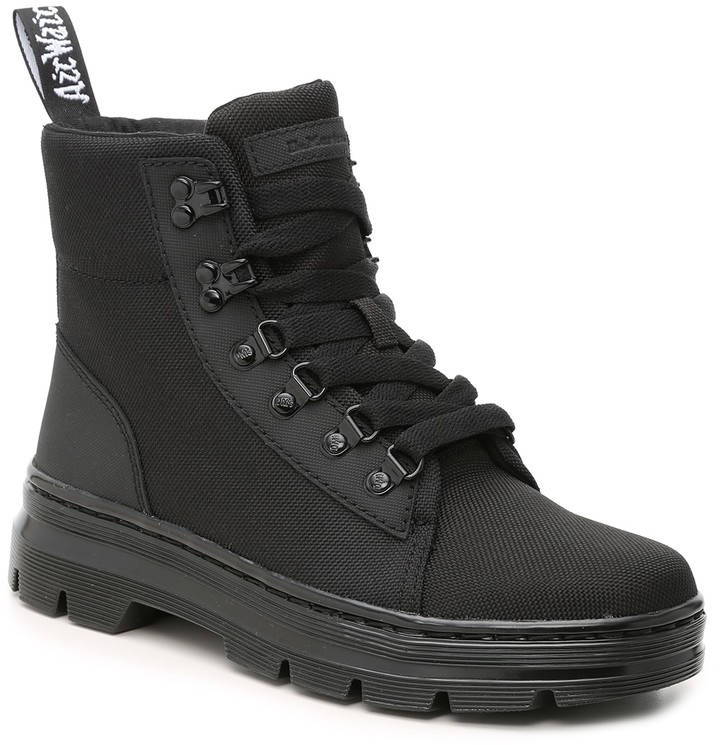 dr martens combs platform combat boot white