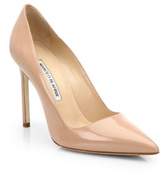 Thumbnail for your product : Manolo Blahnik BB 105 Patent Leather Point Toe Pumps
