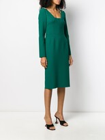 Thumbnail for your product : Dolce & Gabbana Embellished Shoulders Midi Dress
