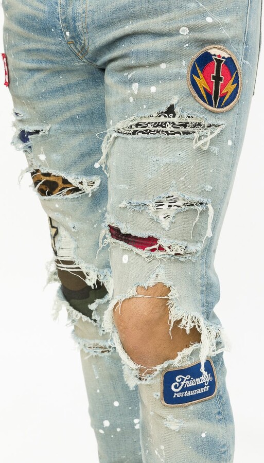 Amiri Art Patch Jeans