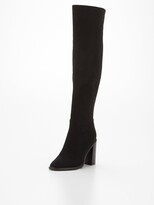 Thumbnail for your product : Very Block Heel Over The Knee Boot - Black