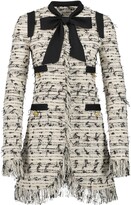 Thumbnail for your product : Giambattista Valli Bow-Detail Tweed Single-Breasted Coat