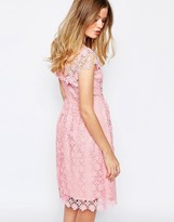 Thumbnail for your product : Paul & Joe Paul and Joe Sister Floral Lace Midi Dress in Pink
