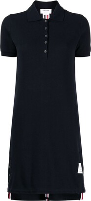 Thom Browne Stripe-Detailing Piqué Polo Dress
