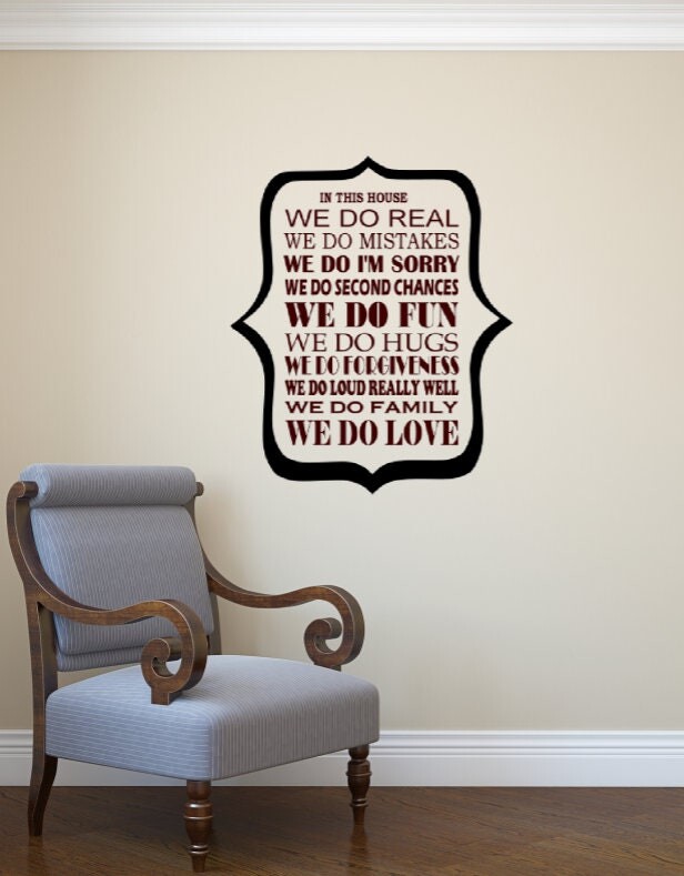 Etsy Framed in This House Decal. Perfect For Any Room