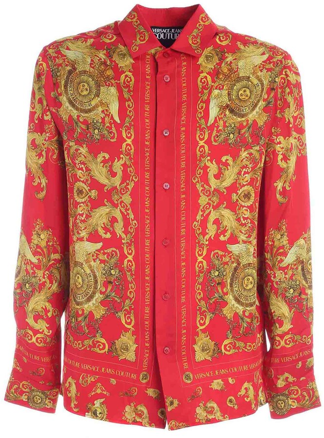 Versace Red Men's Shirts | Shop the world's largest collection of fashion |  ShopStyle
