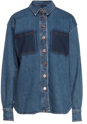 See by Chloe Tie-dye Shirt Denim Jacket - ShopStyle