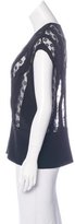 Thumbnail for your product : Thakoon Silk Lace-Trimmed Top
