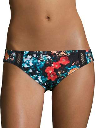 Calvin Klein Women's Floral Print Pop Mesh Bikini Bottom