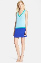 Thumbnail for your product : Madison Marcus Colorblock Silk Shift Dress