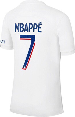 Nike Men's Kylian Mbappe White Paris Saint-Germain 2022/23 Third Breathe Stadium Replica Player Jersey