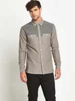 Thumbnail for your product : Goodsouls Mens Long Sleeved Colour Block Shirt