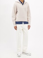 Thumbnail for your product : Isabel Marant Benny Zip-neck Merino-wool Sweater