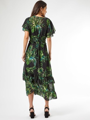 Dorothy Perkins Ava Tropical Dress - Green