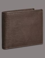 Thumbnail for your product : Marks and Spencer Heavy Grain Leather Bifold Wallet with CardsafeTM