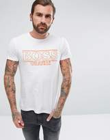 Thumbnail for your product : BOSS ORANGE By Hugo Boss Typical 1 Large Text Logo In T-Shirt In White