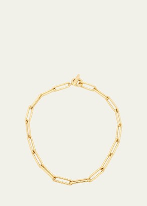 Ben-Amun 24K Hammered Yellow Gold Cable Chain Necklace
