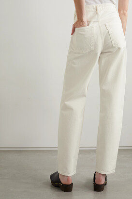 AGOLDE Tapered Baggy High-rise Jeans - Off-white - ShopStyle