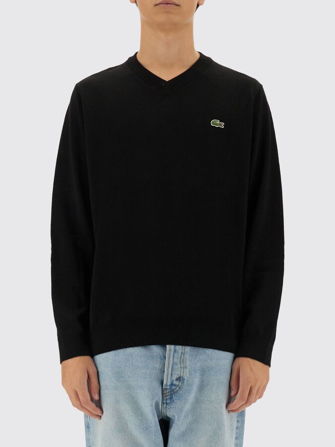 Lacoste Sweater Men color Black