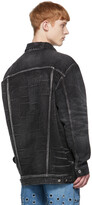 Thumbnail for your product : we11done Black Logo Denim Jacket