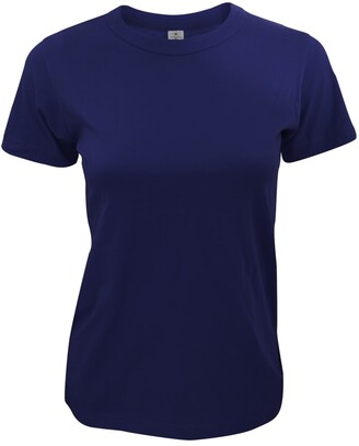 BC B&C B&C Exact 190 Ladies Tee / Ladies Short Sleeve T-Shirts (Navy Blue)  - ShopStyle