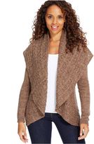 Thumbnail for your product : Karen Scott Luxsoft Long-Sleeve Open-Front Cardigan
