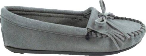 Minnetonka Women's Kilty Hardsole Casual Slippers Regular 5 Storm Blue