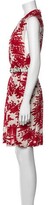 Thumbnail for your product : Alice + Olivia Silk Knee-Length Dress Red