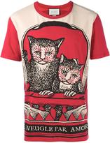 Thumbnail for your product : Gucci cat print t-shirt