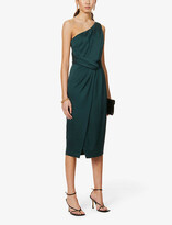 Thumbnail for your product : Ted Baker Zaaraa one-shoulder satin-crepe midi dress