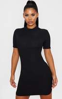 Thumbnail for your product : PrettyLittleThing Nude High Neck Under Bust Detail Bodycon Dress