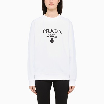prada white sweatshirt