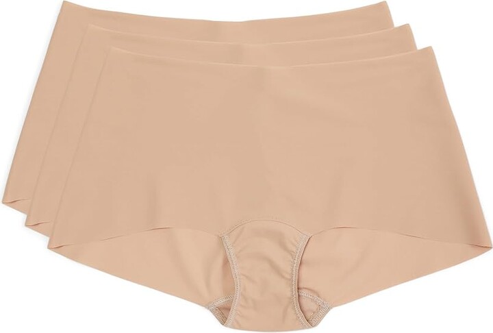 Hanky Panky BreatheSoft Boyshort 3 Pack Women's Underwear Taupe : MD, Cotton/Lycra/Microfiber
