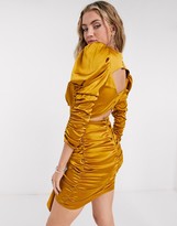 Thumbnail for your product : For Love & Lemons Isabeli mini dress in gold
