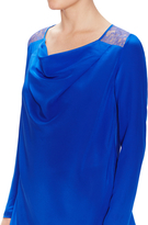 Thumbnail for your product : Jay Godfrey Bourdais Silk Lace Back Top