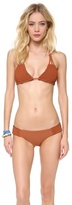 Thumbnail for your product : Tori Praver Swimwear Daisy Reversible Bikini Top