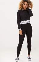 Thumbnail for your product : PrettyLittleThing Grey Trim Cropped Hoodie