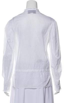 Gucci Pleated Button-Up Blouse w/ Tags